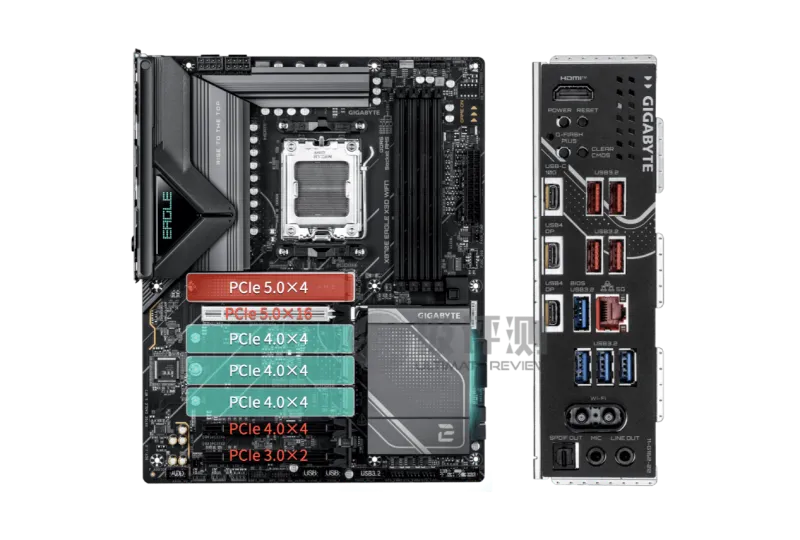【硬核科普】技嘉X870E X3D系列主板PCIe通道分配全解读:显卡不再降速 -数码-数码综合讨论-虎扑社区