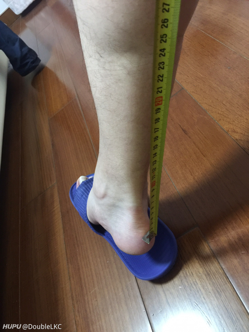 各位jrs,我这样量跟腱的方法对吗?