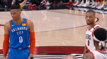 利拉德1米92怎么感觉比1米91的威少要矮一截