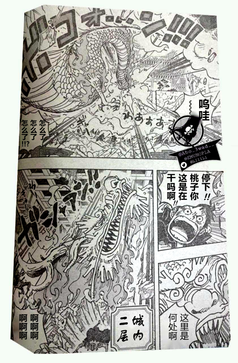 野生jr自汉化 海贼王第1025话双龙图尝鲜版 虎扑
