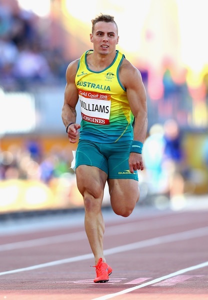 澳大利亚百米冠军垂尔威廉姆斯的肌肉