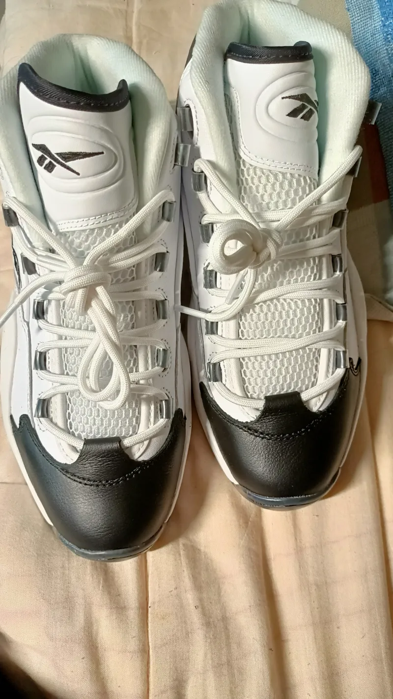 锐步艾弗森reebok Question Mid开箱 虎扑社区