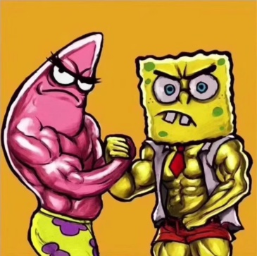 想要一张派大星坐卧推的壁纸!