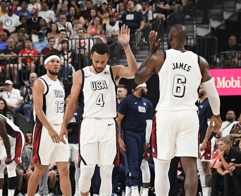 现役NBA球员奥运各组人数：A组21人 C组美国17人