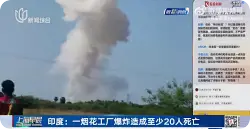 印度烟花厂爆炸至少20人死亡