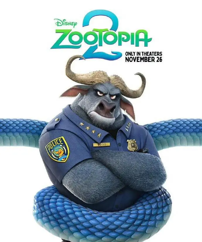 [流言板]电影《疯狂动物城2》发布“长蛇阵”角色海报