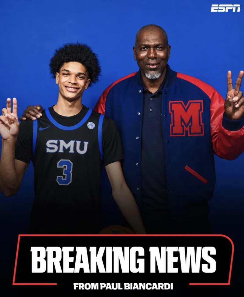 [流言板]ESPN：奥拉朱旺之子承诺加盟SMU，将开启NCAA生涯