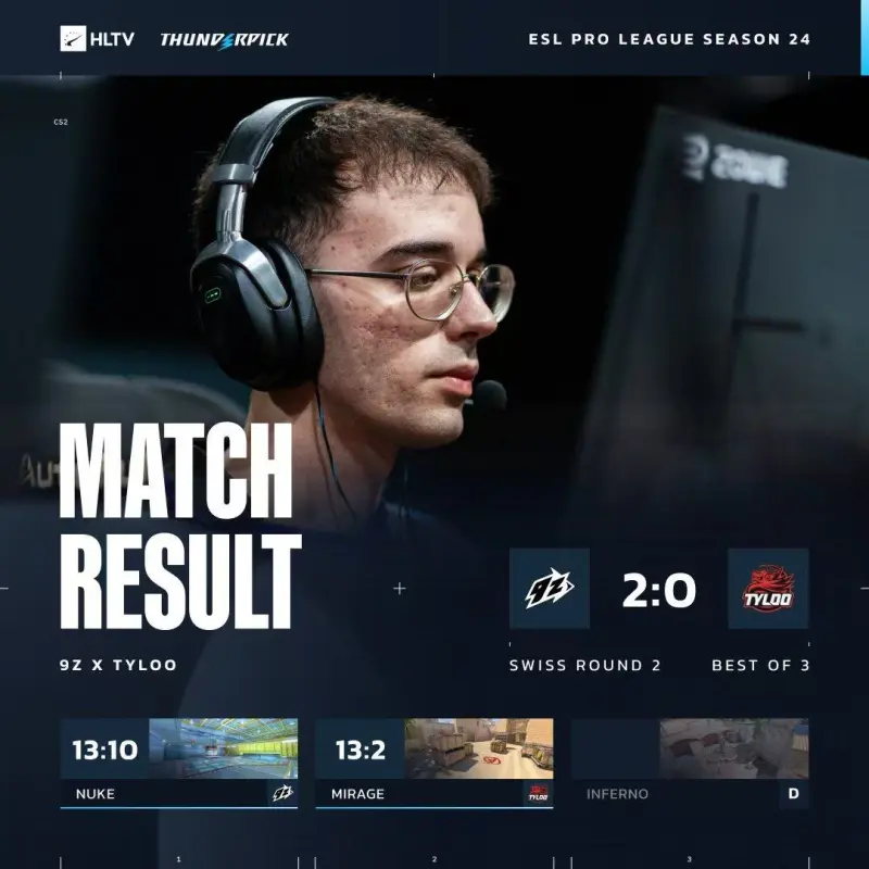 [LEC赛后]9z 2-0 TYLOO：命悬一线！TYLOO连丢两图濒临淘汰-CS2-虎扑社区